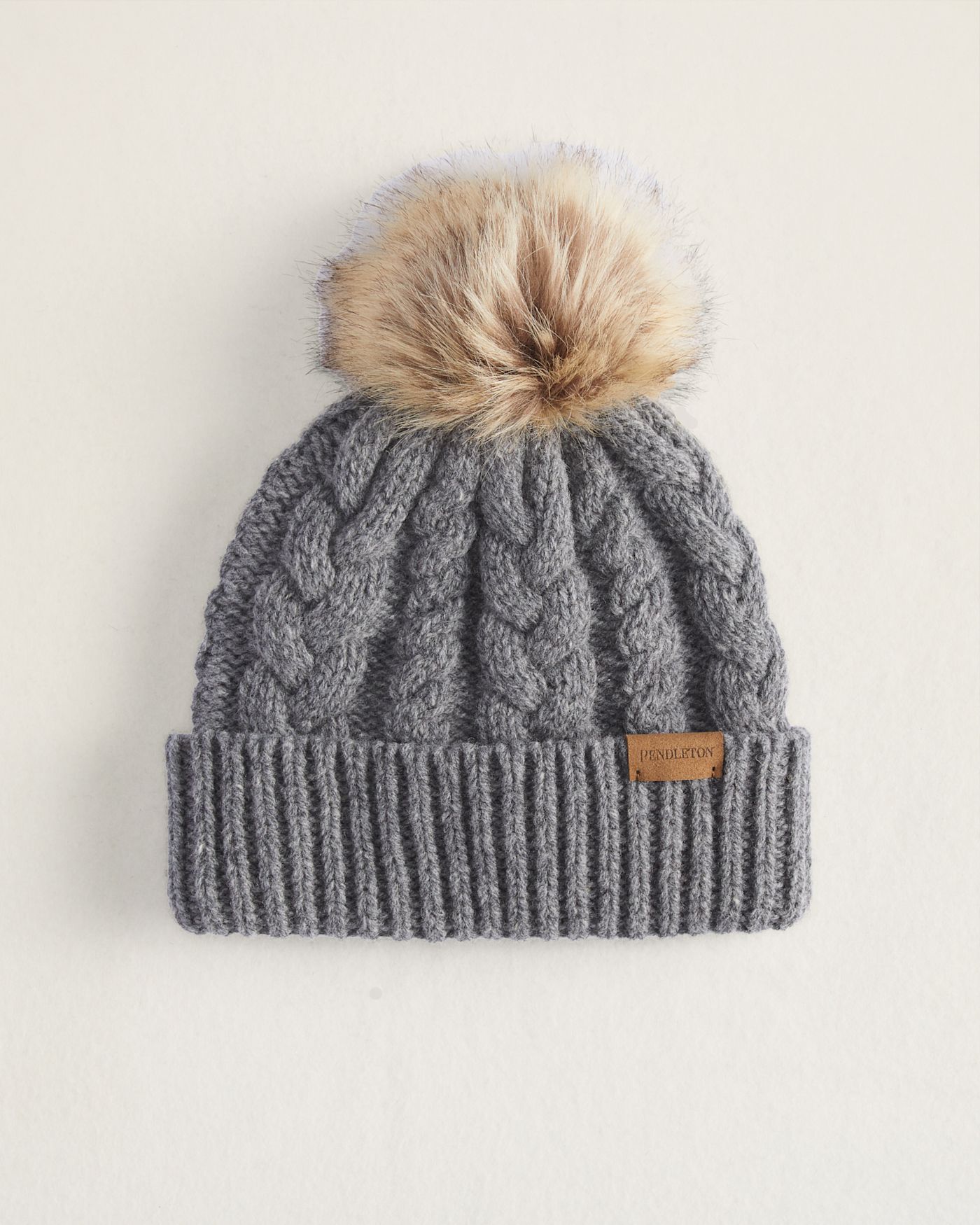 CABLE KNIT BEANIE